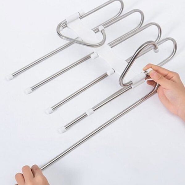 5 in 1 Stainless Steel Foldable Hangers for Clothes Hanging