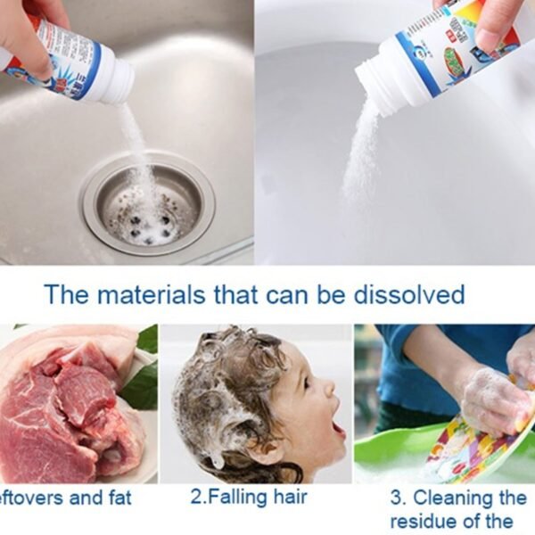 Powerful Portable Sink & Drain Cleaner – Super Clog Remover Powder Agent