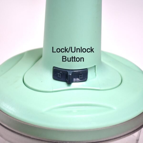 2-in-1 Push Chopper 800ml with Stainless Steel Blade for Quick Food Prep