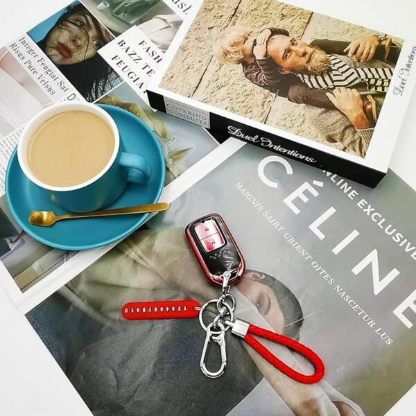 Anti-Lost Keychain with Number Plate – 1 Pc