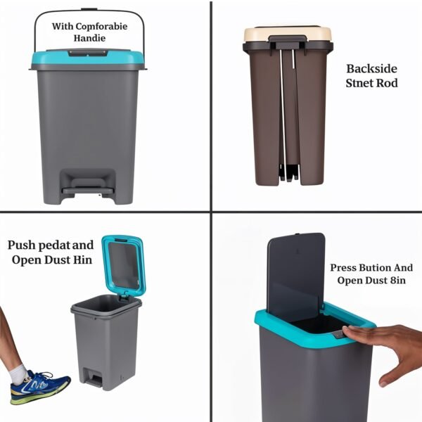 06_0e183adf-6675-4ec3-9ae6-c45e1c240568.jpg Apex Push N Pedal Plastic Dustbin 10L Capacity (1 Pc)