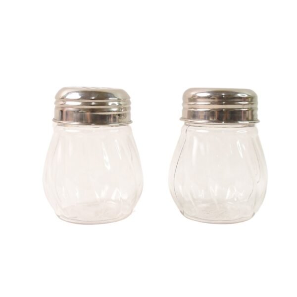 Apex Oregano & Chilli Flakes Dispenser Set 2 Pcs Plastic Spice Shaker with Steel Lid