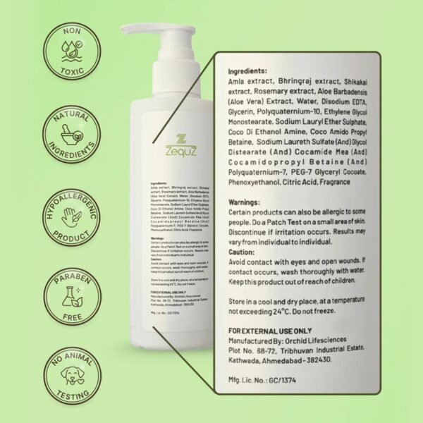 Zequz Anti Hair Fall Shampoo - (1 Pc / 250ML)
