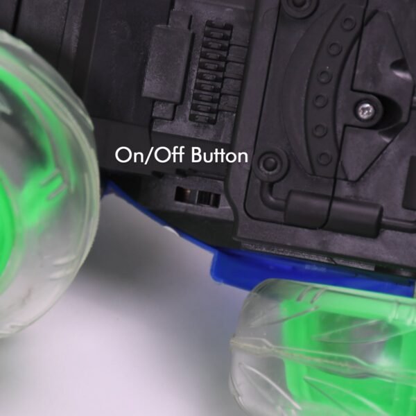 Rechargeable 360° Stunt Remote Control Car with 3D Lights & Music for Kids