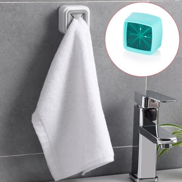 4 Pc Towel Holder – Easy Wall Mount for Bathroom & Kitchen Towel Hanging.