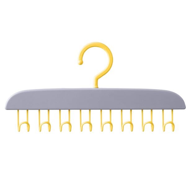 06_1e086c09-e6bd-453b-93cb-a607281267a1.jpg Plastic Organizer Hanger with 8 Hooks Heavy Duty Clothing Tank Top Belt Towel (1 pc)