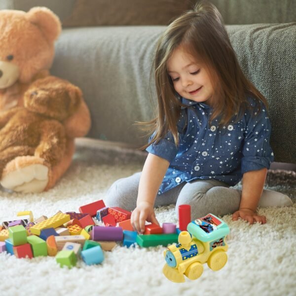 Pull-Rope Racing Train Engine Toy for Kids