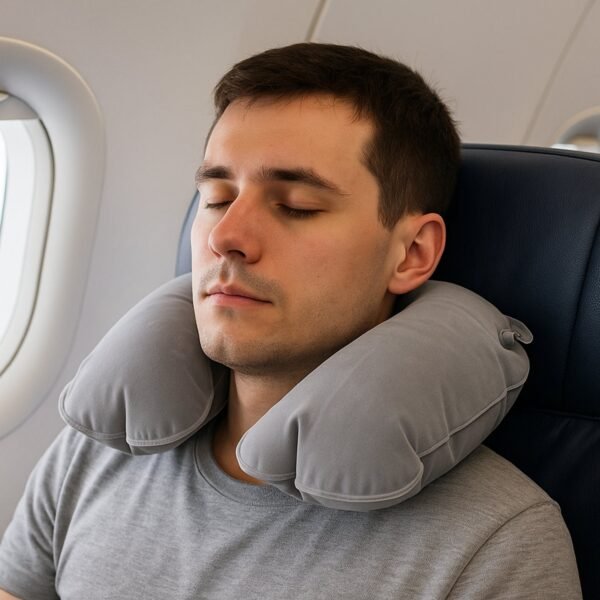 06_202778d2-22fe-4037-851b-d98567260cbf.jpg Inflatable & Foldable, Pillow U Shape Air Cushion Travel Pillow (1 Pc / Mix Color)