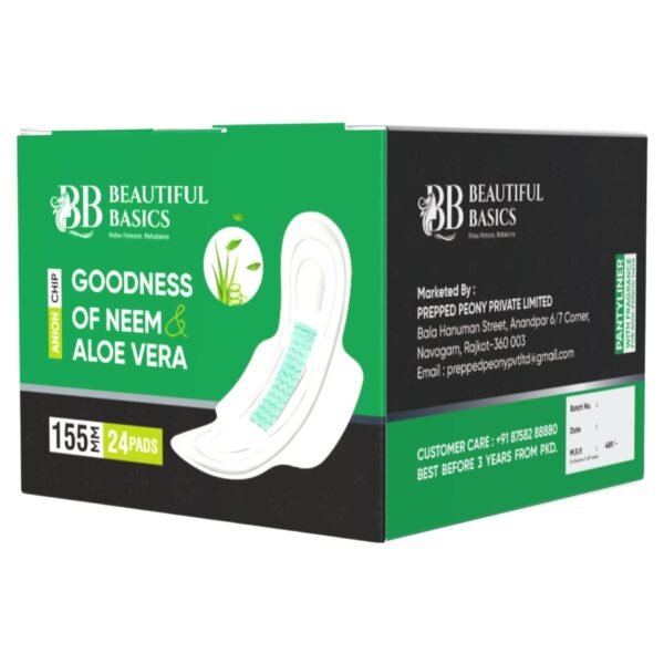 Sanitary Pantyliners with Neem & Aloe Vera – Ultra Thin (24 Pcs)