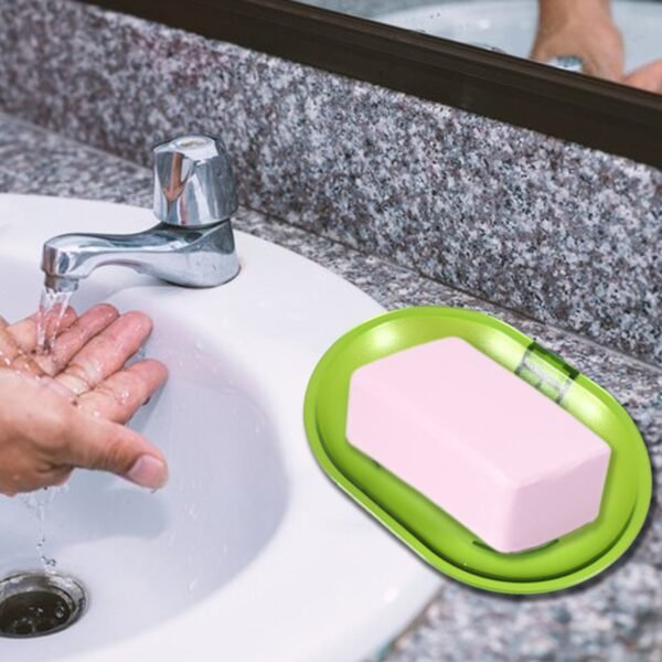 06_297e1a05-2af6-4f1c-b119-d583eaa4beb4.jpg Wall-Mounted Plastic Soap Dish Holder for Bathroom & Kitchen