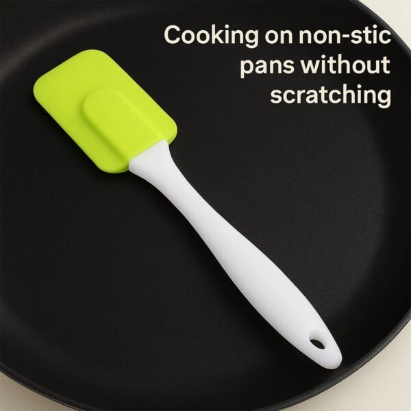 06_2a153be8-b296-4ed6-b86e-4f4a1666579d.jpg Silicone Cooking Spatula for Baking (1 Pc / 18 Cm / Mix Color)