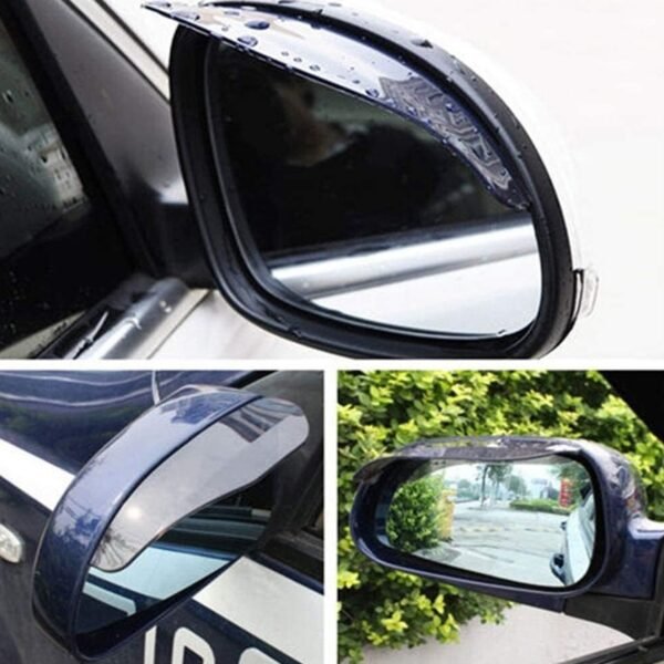 06_2e766ef9-4a1b-443d-a1b9-c3b10afb7a8d.jpg 1 Pair Mirror Rain Protector Car Rearview Mirror Rain Blades Car Back Mirror Eyebrow Rain Cover Car Rearview Mirror Eyebrow Covers Flexible Protection Rainproof Decoration Accessories (2 Pcs set)