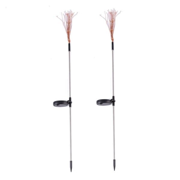Colorful Multi Led Outdoor Solar Garden Lights (2 Pcs Set)