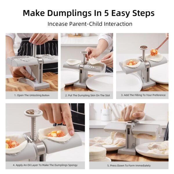 Double Head Dumpling Maker Mold – Easy Press Tool for Making Dumplings