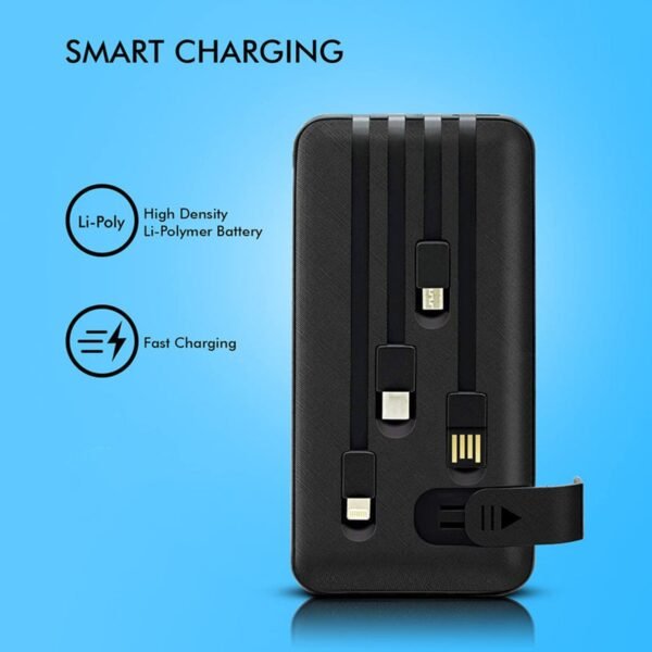 06_36ae3b07-2c81-49d8-90b5-65e468c292a7.jpg 10000mAh 12W Fast Charging Power Bank with 4-in-1 USB & Mobile Holder (1 Pc)