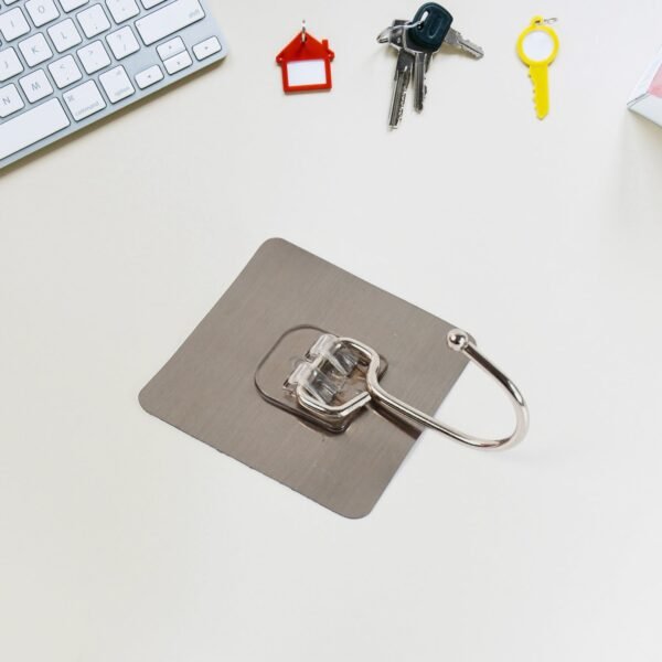 06_39a1ac6e-4d11-44b6-b2e8-e1f14ce1ffa2.jpg Large Stainless Steel Self Adhesive Wall Hooks (1 Pc)