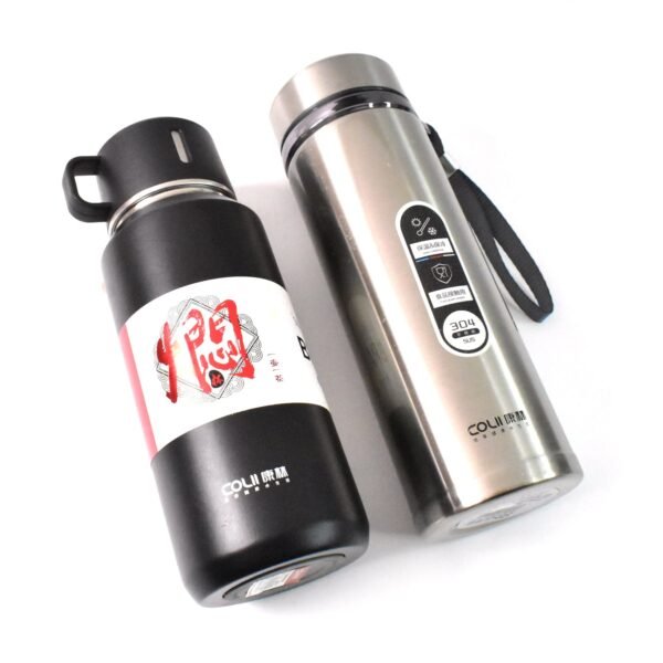 06_3f8ac0b5-13fe-4279-93e2-91a7ddf8f5d9.jpg Stainless Steel Vacuum Insulated Water Bottle 900ML Approx (Mix Color)