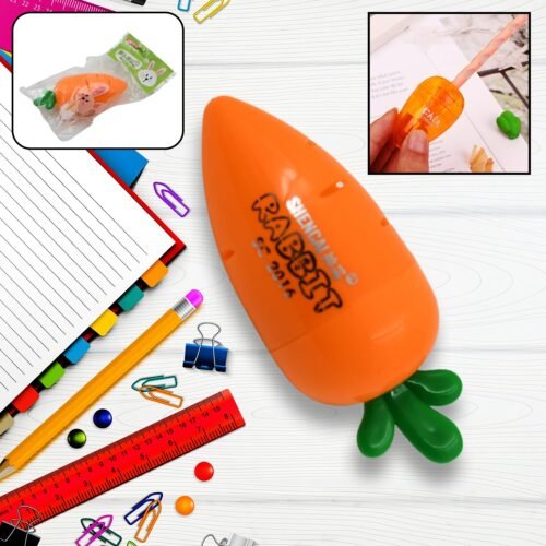 Student Pencil Sharpener Cartoon Carrot Design Suitable for Kids  Stationery 1 Pc