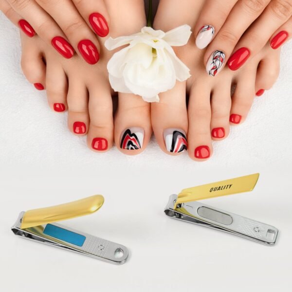 06_551486ef-df93-41c5-9373-cc9447620a3d.jpg Stainless Steel Folding Portable Large Nail Clippers with Nail File (1 Pc / Mix Design)