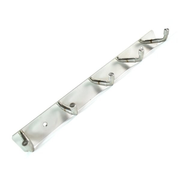 Stainless Steel Wall Mounted Coat 5 Hook Rack (26x3 / 1 Pc)