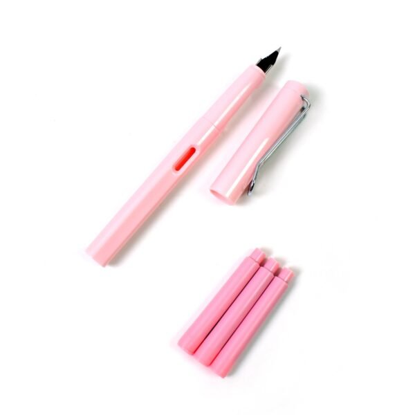 06_5cf55202-2e3e-4b1b-9567-94c6f6345b62.jpg Fountain Blue Pen With 3 Refills (1 Set)