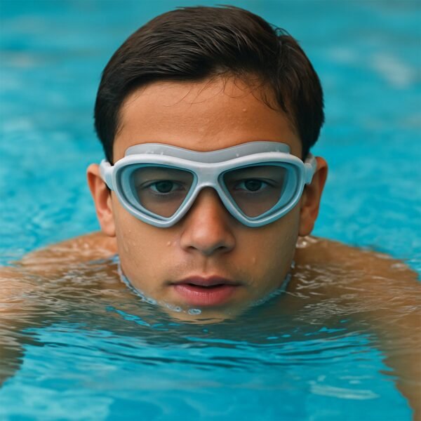 Konex Premium Wide Vision Swimming Goggles With protective hard case (1 Pc)