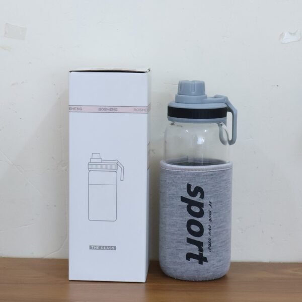 06_65df4019-6a3d-47be-bd5c-8910d968ee31.jpg Sports Water Bottle with Protective Sleeve - (1 Pc / 700 ML)