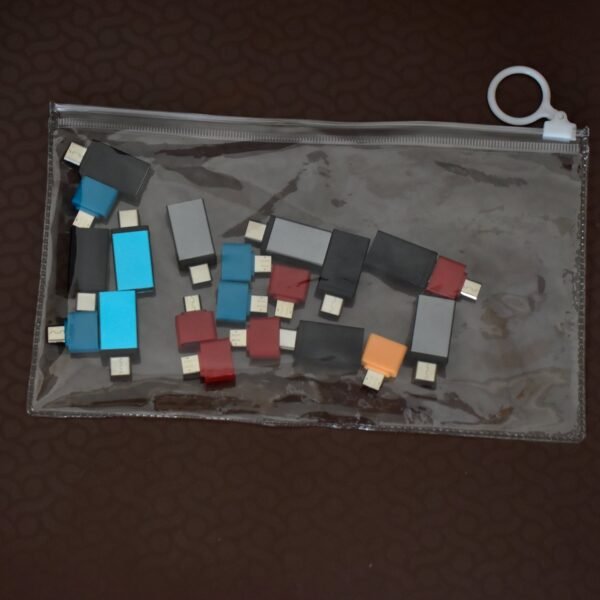 OTG Type C & USB to Micro USB Adapter (Pack of 20)