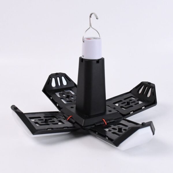 Foldable Camping Light USB Rechargeable LED Lamp with Hanging Hook (1 Pc)