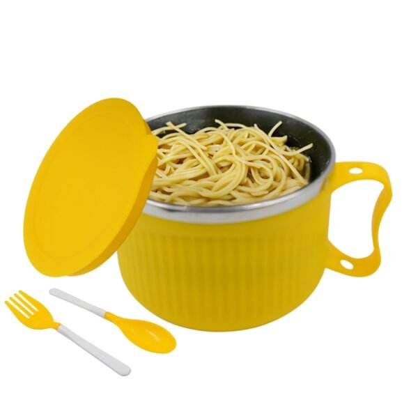 Safe Double-Layer Maggie Bowl with Lid & Handle – Versatile Bowl for Meals