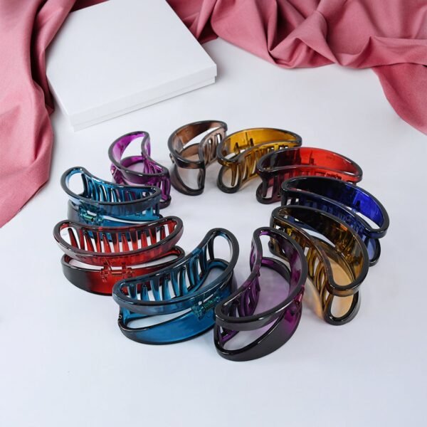 Plastic Hair Clamp Grip, Simple Matte Hair Barrette Clamp (1 Pc)