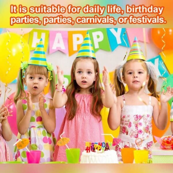 Kids Hair Extensions with Hair Clips (6 Pc Mix Color)