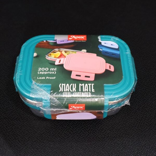 Apex Stainless Steel Mini Stack Plate Food Container (Approx 200 ML)