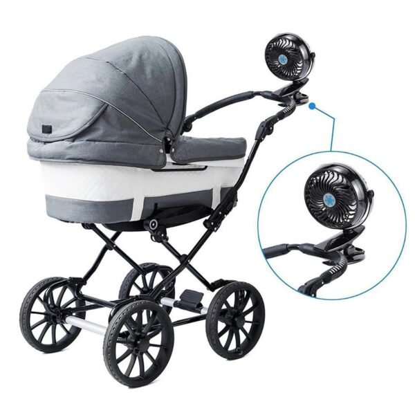 Mini USB Clip Fan – Portable Cooling Fan for Rooms (Battery Not Included)