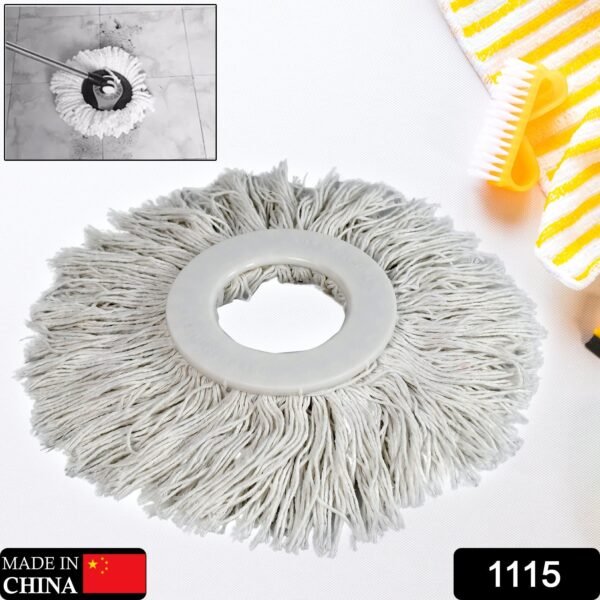 Microfiber Spin Mop Head – Round Shape Standard Size Refill for All Mop Types