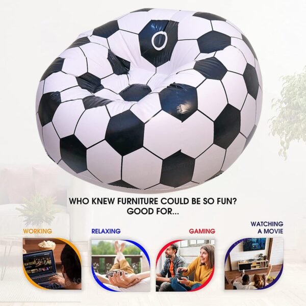 Foldable Cartoon Style Folding Chair Ball Chair Sofa for Adults Kids 110×80 cm