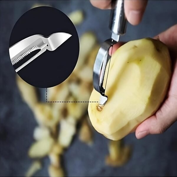 Ergonomic Kitchen Vegetable & Fruit Peeler for Daily Use (1 Pc)