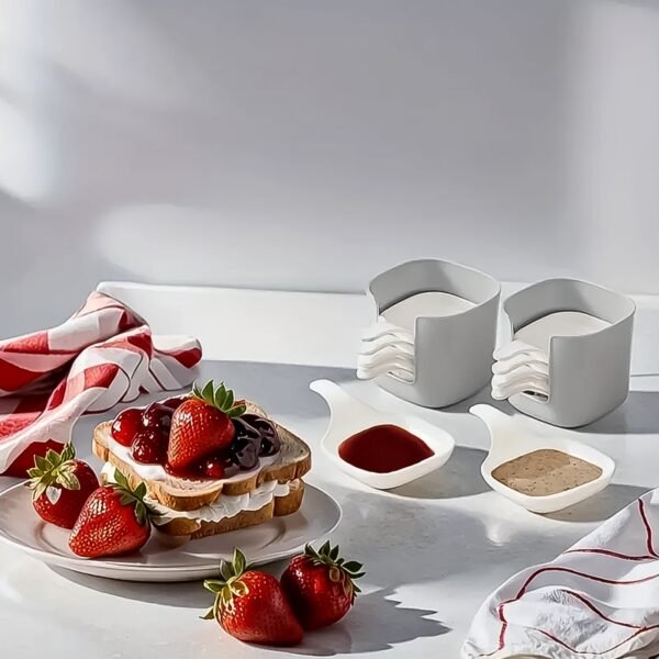 7 in 1 Side Dish Dip Bowl Set with Handle Mini Dipping Bowls (7 Pcs Set)