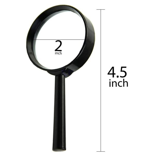 Real Glass Magnifying Lens for Reading, Breakage-Proof (50 mm)