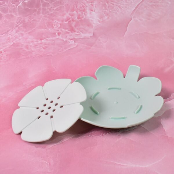 Plastic Flowers Soap Dish Bathroom Accessories Set Shower Gift ,Sabudani (1 Pc)