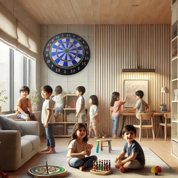Magnetic Dart Board Game Set with 6 Safe Darts for Kids & Adults