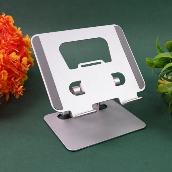 06_8b6331ef-3f8d-464f-a9b1-8ecbf3a41d28.jpg Tablet Stand Metal Alloy Adjustable Bracket, Ergonomic Foldable Metal Tablet Holder