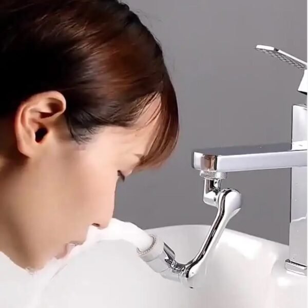 Rotating Splash Filter Faucet Sprayer Head Double O-ring Design For Bathroom Kitchen