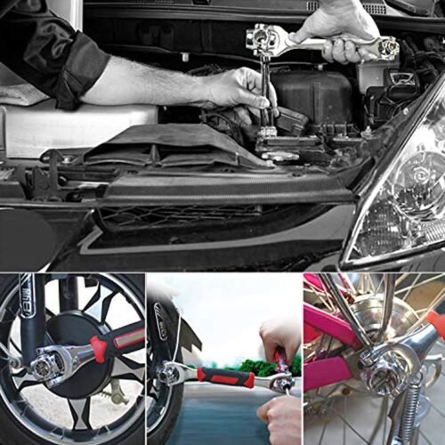 48 in 1 Universal Socket Wrench – 360° Fixed Square, Hex & Torx Hand Tool