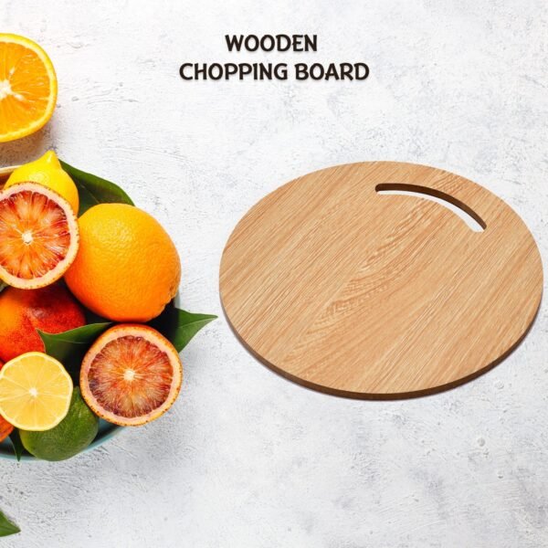 Wooden Round Chopping Board  For Chopping Fruit & Vegetable