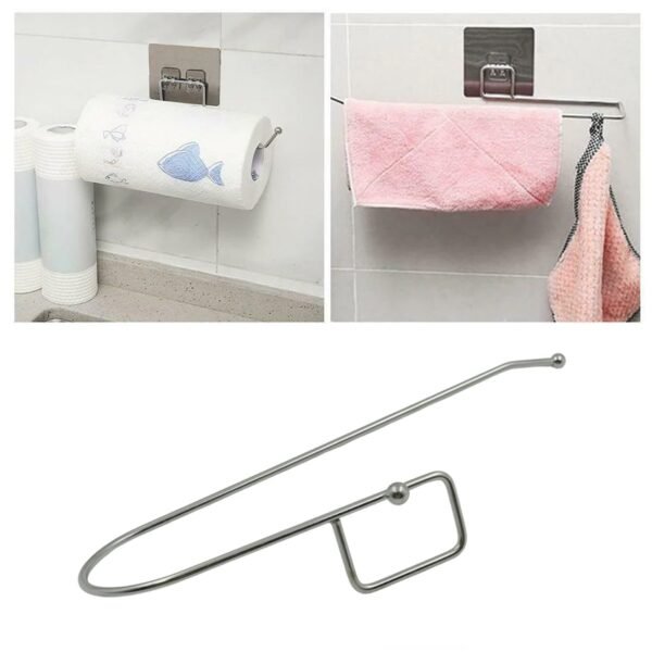 06_93f26055-2b32-4f2e-bb30-489e0df9f68d.jpg Stainless Steel Adhesive Paper Roll Holder Tissue (1 pc)