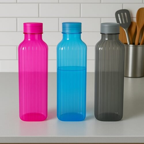 Transparent Fridge Water Bottles (3 Pc)