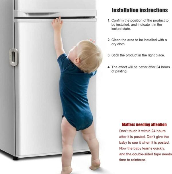 06_978dd083-507e-4a82-b22f-7260d7113128.jpg Fridge Freezer Door Lock -Baby Safety Child Lock