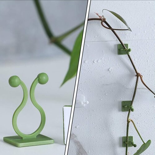 Plant Climbing Wall Fixture Clip Self-Adhesive Hook (Approx 200 Pcs Set)