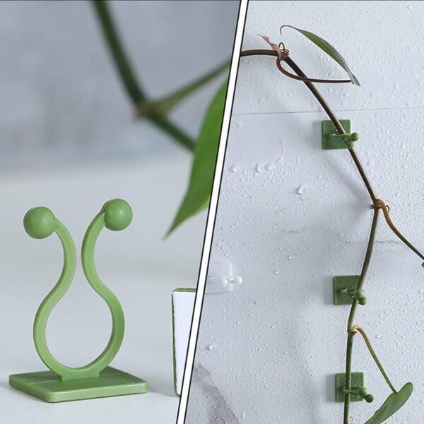 Plant Climbing Wall Fixture Clip Self-Adhesive Hook (Approx 200 Pcs Set)